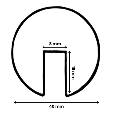 Schéma de la mousse de protection pour arête