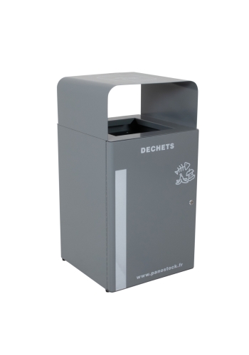 Poubelle Double Poubelle 100L Cuisine & Jardin Avec Couvercle - Gros Volume Et Plastique Robuste Noir C2x33822007 Poubelles Extérieures