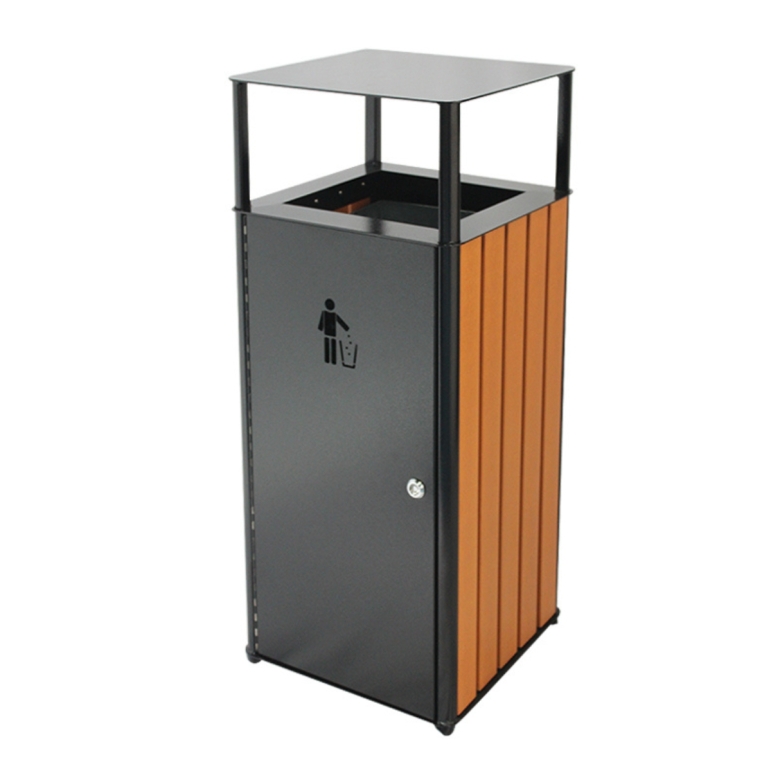 Poubelle urbaine aspect bois LISA Poubelle urbaine aspect bois LISA