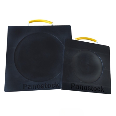 Vue de face de la plaque de calage 4 tonnes - L 300 x l 300 x ép.30mm