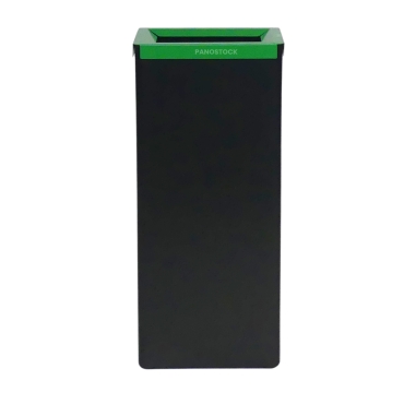 Vue de la poubelle verte du lot de 4 poubelles de tri sélectif de 42 Litres