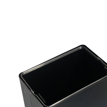 Vue de haut du lot de 4 poubelles de tri sélectif de 42 Litres