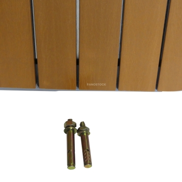 Vue des outils de la poubelle extérieure aspect bois 60 Litres SPARKA