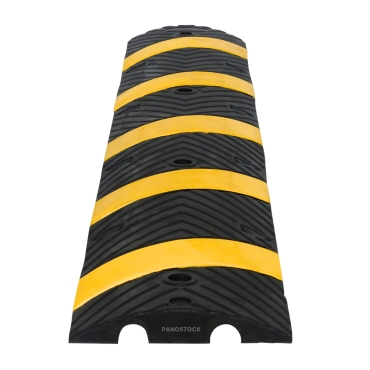 Vue supérieure du ralentisseur Routier Monobloc pour voies privées H.50 mm (fixations incluses)