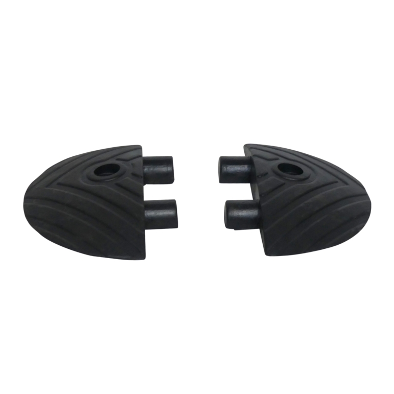 Vue générale des extrémités Ralentisseur Routier Monobloc pour voies privées H50mm