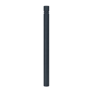 Vue générale du potelet double gorge à sceller H1280 x diam.76 mm