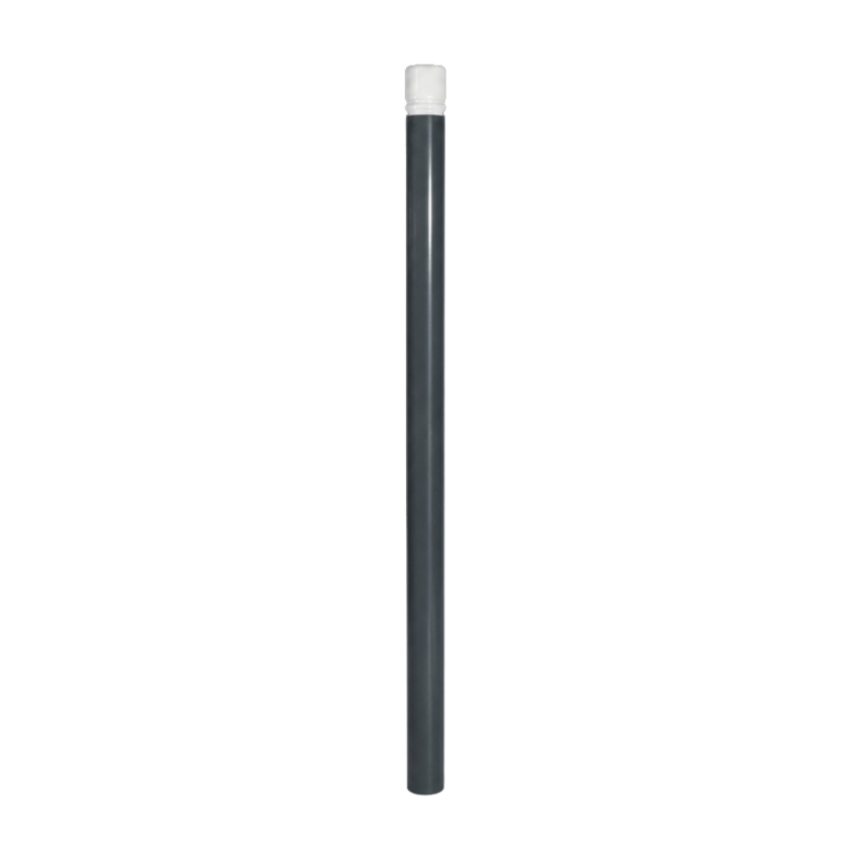 Vue générale du potelet PMR double gorge H1480 x diam.76 mm