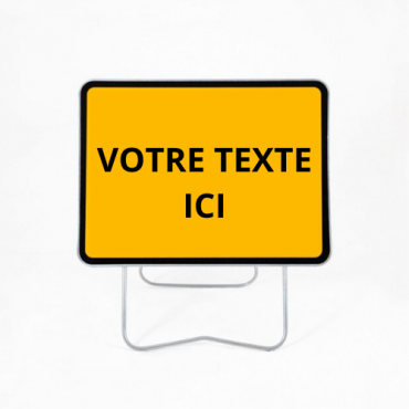 Pancarte à Main Personnalisable - PVC 5 Mm, 45x25 Cm, Recto/verso, Fabriqué En France